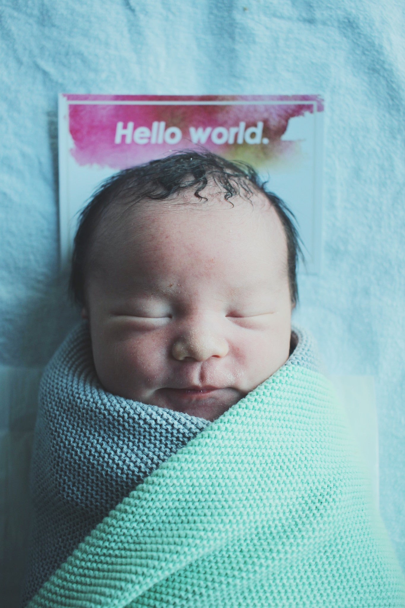 hello world birth announcement